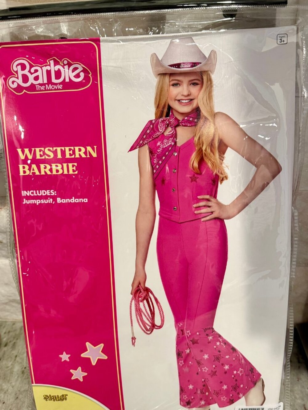 Barbie The Movie Western Barbie Costume Youth Medium 8-10